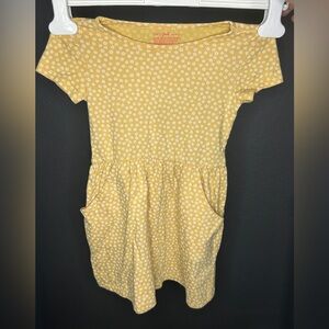 Cat & Jack Yellow Floral Kids Casual Dress